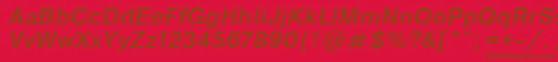 EncyclopaediaItalic.001.001 Font – Brown Fonts on Red Background