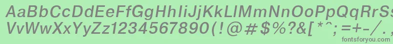 EncyclopaediaItalic.001.001 Font – Gray Fonts on Green Background