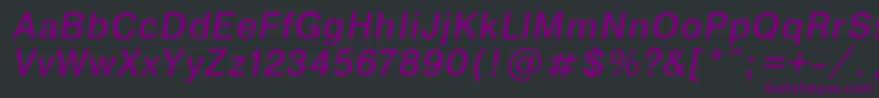 EncyclopaediaItalic.001.001 Font – Purple Fonts on Black Background