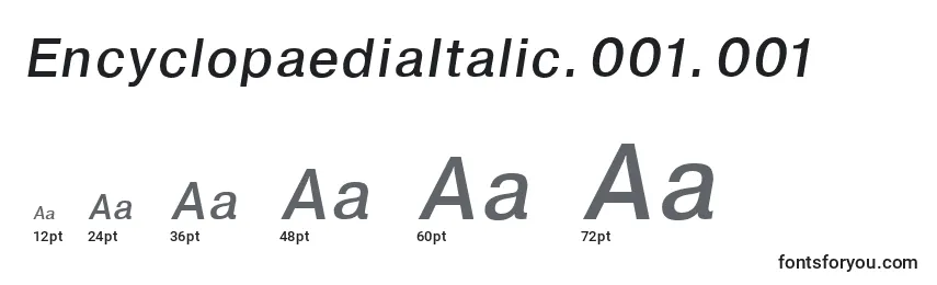 EncyclopaediaItalic.001.001 Font Sizes