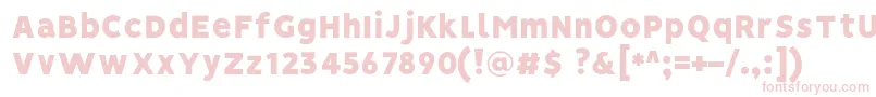 VisionBlack Font – Pink Fonts on White Background