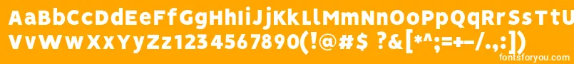 VisionBlack Font – White Fonts on Orange Background