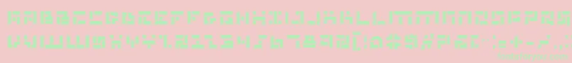 MissileManPro Font – Green Fonts on Pink Background