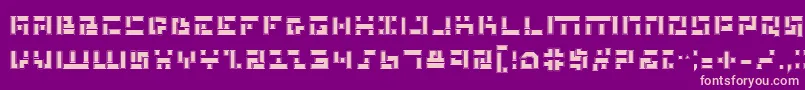 MissileManPro Font – Pink Fonts on Purple Background