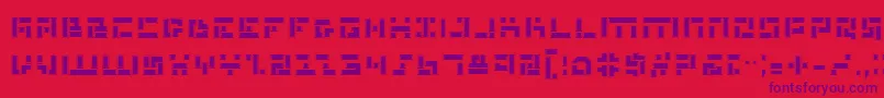 MissileManPro Font – Purple Fonts on Red Background