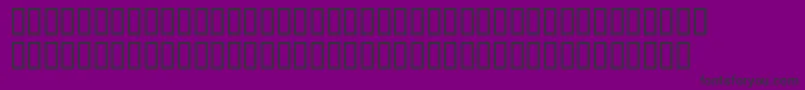 BodoniOrnamentsItcTt-Schriftart – Schwarze Schriften auf violettem Hintergrund