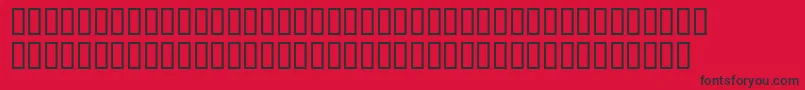 BodoniOrnamentsItcTt-Schriftart – Schwarze Schriften auf rotem Hintergrund