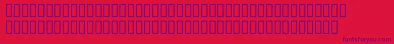 BodoniOrnamentsItcTt-Schriftart – Violette Schriften auf rotem Hintergrund