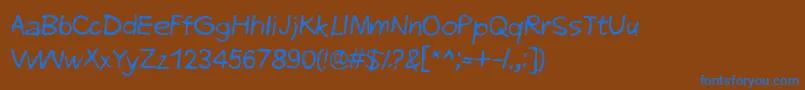 Weitere Informationen zur EveryEndIsANewBeginning-Schriftart EveryEndIsANewBeginning-Schriftart – Blaue Schriften auf braunem Hintergrund