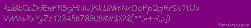 Saiba mais sobre a fonte EveryEndIsANewBeginning Fonte EveryEndIsANewBeginning – fontes cinzas em um fundo violeta