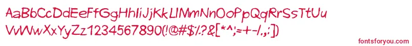 EveryEndIsANewBeginning Font – Red Fonts on White Background