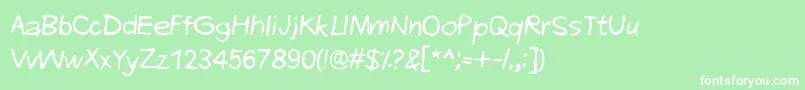 EveryEndIsANewBeginning Font – White Fonts on Green Background