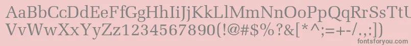 Шрифт Meliorltstd – серые шрифты на розовом фоне