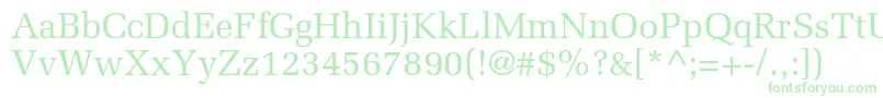 Шрифт Meliorltstd – зелёные шрифты на белом фоне