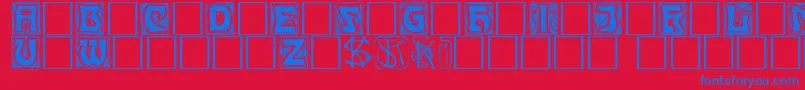 More about Kinigkap Font Kinigkap Font – Blue Fonts on Red Background