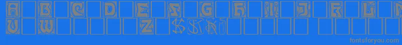 More about Kinigkap Font Kinigkap Font – Gray Fonts on Blue Background