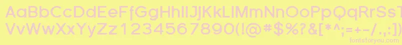 FlorencesansBold Font – Pink Fonts on Yellow Background