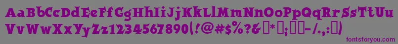 Jobberno Font – Purple Fonts on Gray Background