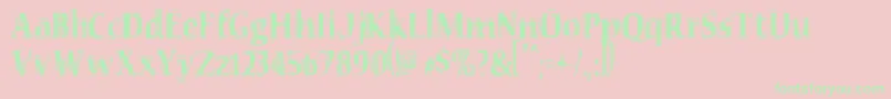 VtcSeeindubbledointripleRegular Font – Green Fonts on Pink Background