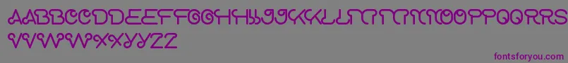 ScooterExperiment Font – Purple Fonts on Gray Background