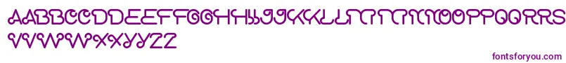 ScooterExperiment-Schriftart – Violette Schriften auf weißem Hintergrund