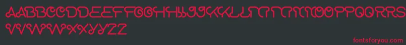 ScooterExperiment Font – Red Fonts on Black Background