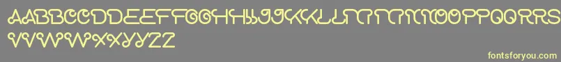 ScooterExperiment Font – Yellow Fonts on Gray Background