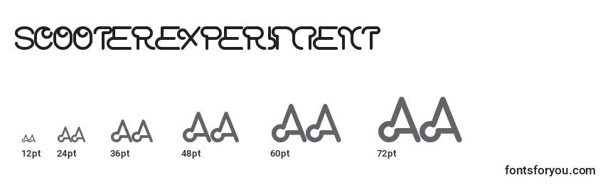 ScooterExperiment Font Sizes