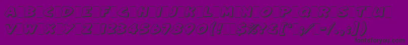 ArtisteLetPlain.1.0 Font – Black Fonts on Purple Background