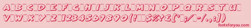 Police ArtisteLetPlain.1.0 – polices rouges sur fond rose