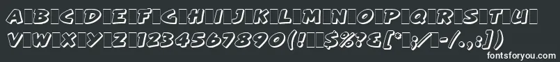 ArtisteLetPlain.1.0 Font – White Fonts on Black Background