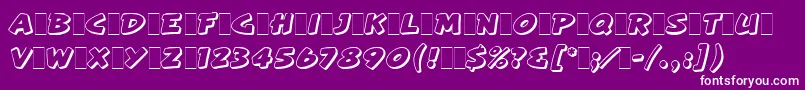 ArtisteLetPlain.1.0 Font – White Fonts on Purple Background