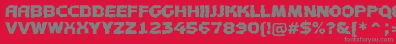 AConceptotitulbroken Font – Gray Fonts on Red Background