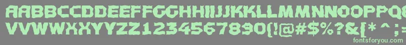 AConceptotitulbroken Font – Green Fonts on Gray Background
