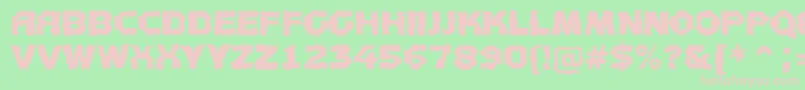 AConceptotitulbroken Font – Pink Fonts on Green Background