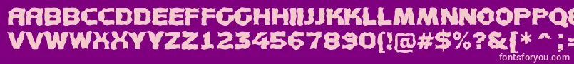 AConceptotitulbroken Font – Pink Fonts on Purple Background