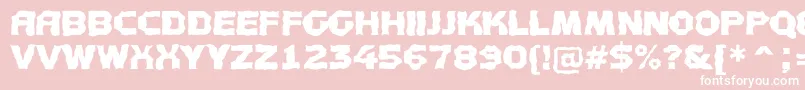 AConceptotitulbroken Font – White Fonts on Pink Background