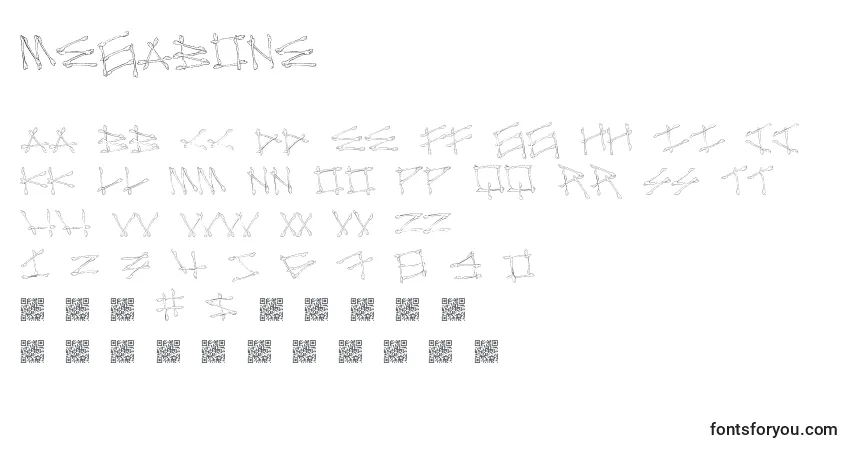 Schriftart Megabone – Alphabet, Zahlen, spezielle Symbole