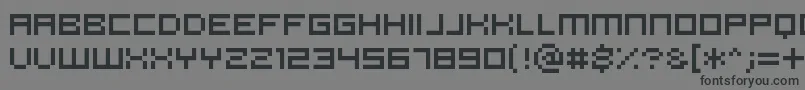 フォントPannetje10 – 黒い文字の灰色の背景