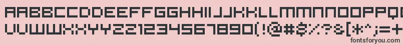 Pannetje10 Font – Black Fonts on Pink Background