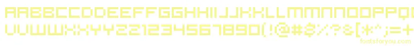 Pannetje10 Font – Yellow Fonts on White Background