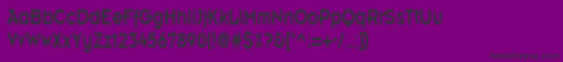 EmblemcondensedRegular Font – Black Fonts on Purple Background