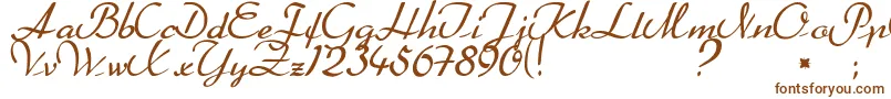 Betterheather-fontti – ruskeat fontit valkoisella taustalla
