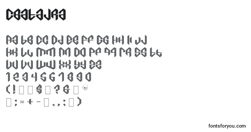 Fuente C8aTajra - alfabeto, números, caracteres especiales