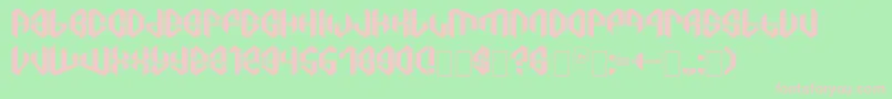 C8aTajra Font – Pink Fonts on Green Background