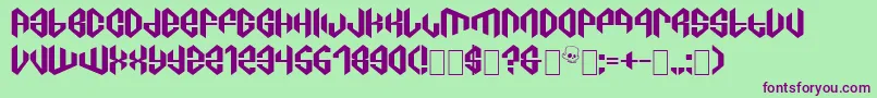 Шрифт C8aTajra – фиолетовые шрифты на зелёном фоне