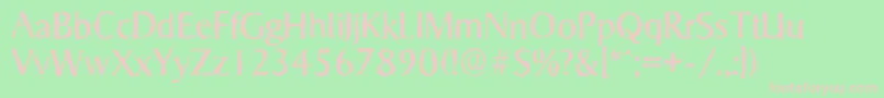 SigvarrandomRegular Font – Pink Fonts on Green Background