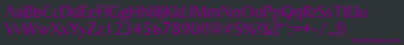 Шрифт SigvarrandomRegular – фиолетовые шрифты на чёрном фоне