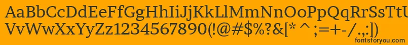 BrawlerRegular Font – Black Fonts on Orange Background