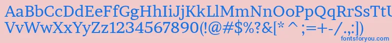 BrawlerRegular Font – Blue Fonts on Pink Background